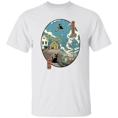 Alternative view of Kiki’s Delivery Service Ukiyo-E Style T-shirt