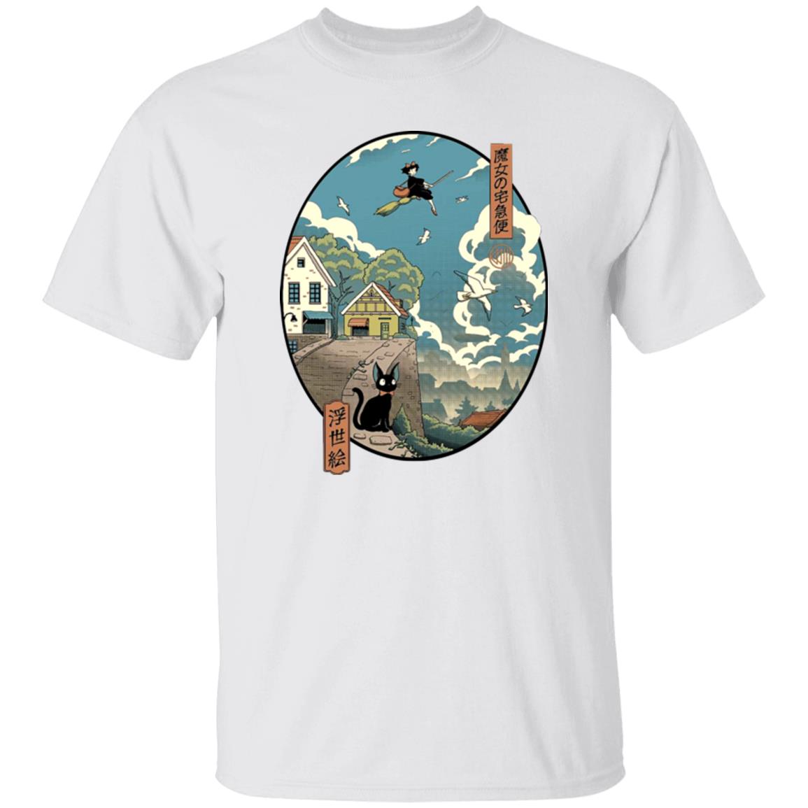 Kiki’s Delivery Service Ukiyo-E Style T-shirt - Image 2