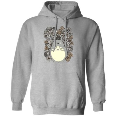 Studio Ghibli Totoro and Flowers Fanart Hoodie