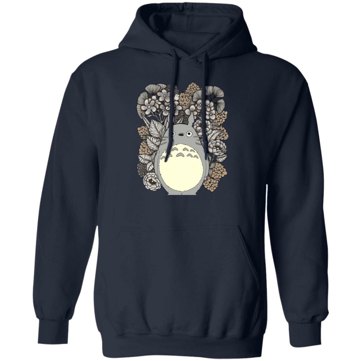 Studio Ghibli Totoro and Flowers Fanart Hoodie - Image 5