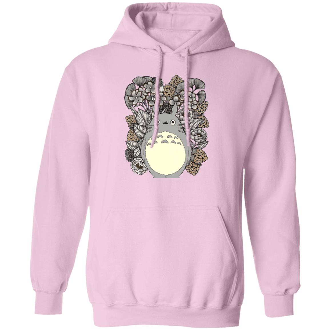 Studio Ghibli Totoro and Flowers Fanart Hoodie - Image 8