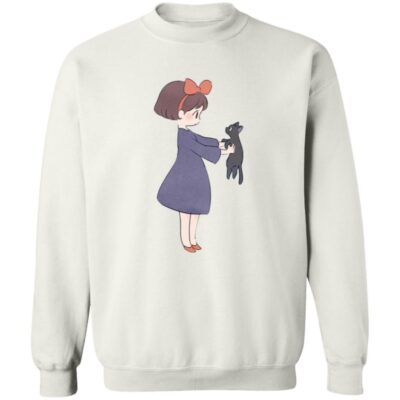 Studio Ghibli Kiki Hugging Jiji Sweatshirt