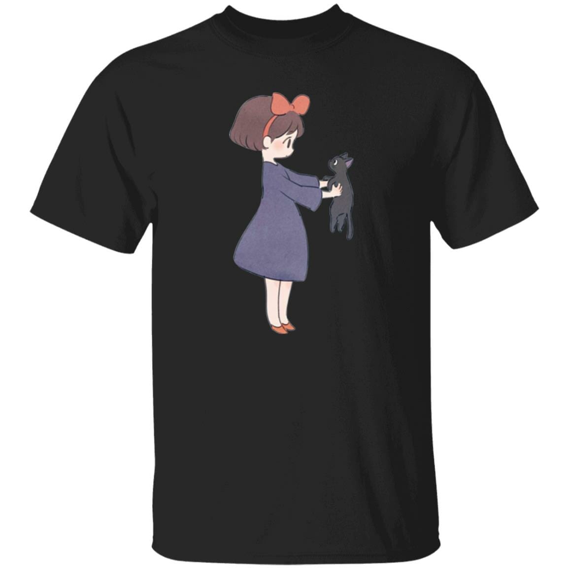 Studio Ghibli Kiki Hugging Jiji T-shirt - Image 4