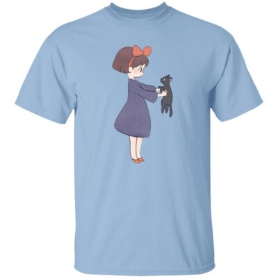 Studio Ghibli Kiki Hugging Jiji T-shirt
