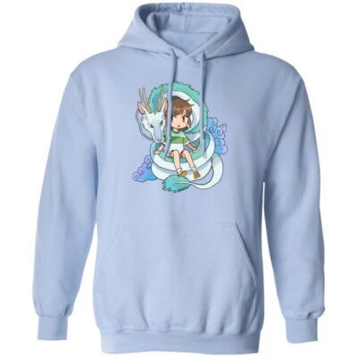 Studio Ghibli Spirited Away Chihiro and The Dragon Chibi Hoodie