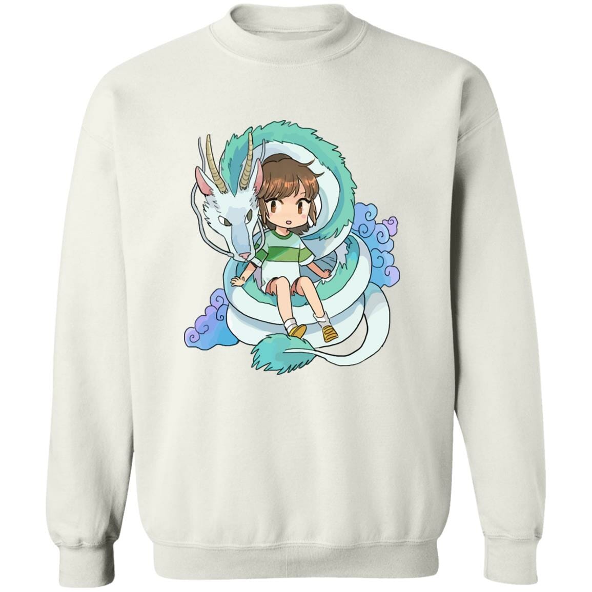 Studio Ghibli Spirited Away Chihiro and The Dragon Chibi Sweatshirt - Image 2