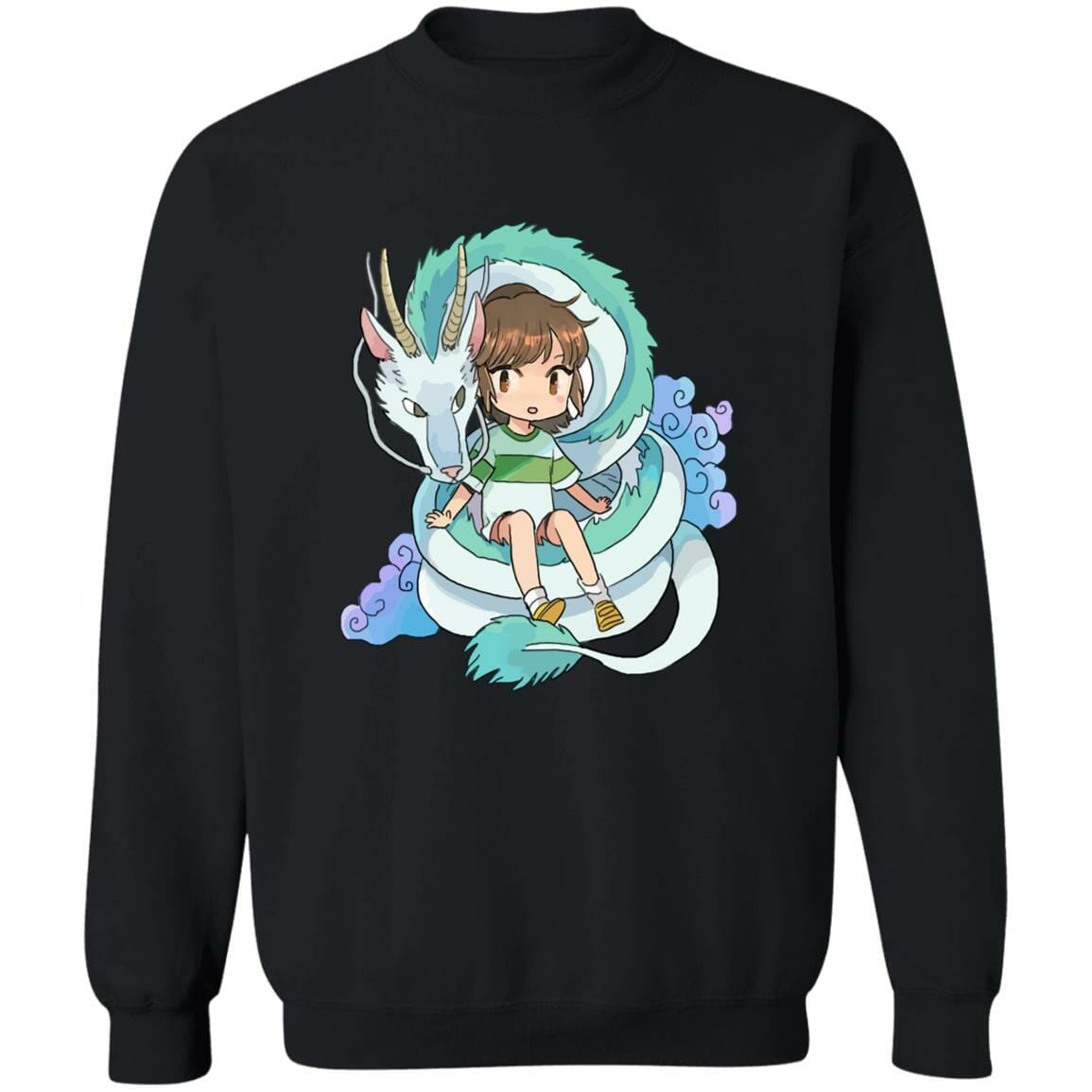 Studio Ghibli Spirited Away Chihiro and The Dragon Chibi Sweatshirt - Image 4