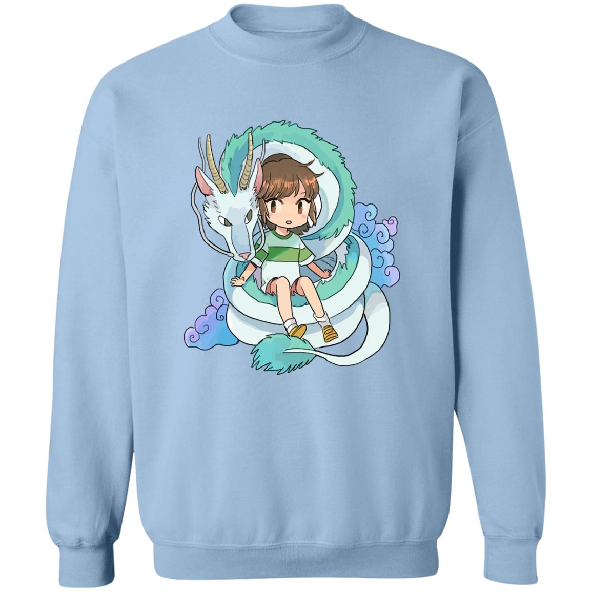 Studio Ghibli Spirited Away Chihiro and The Dragon Chibi Sweatshirt - Image 9
