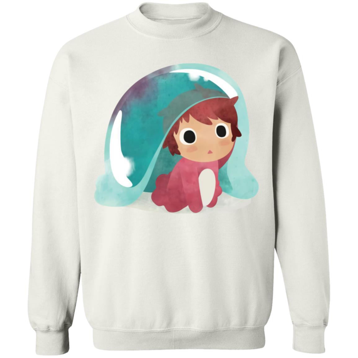 Ponyo Water Color Sweatshirt - Image 2
