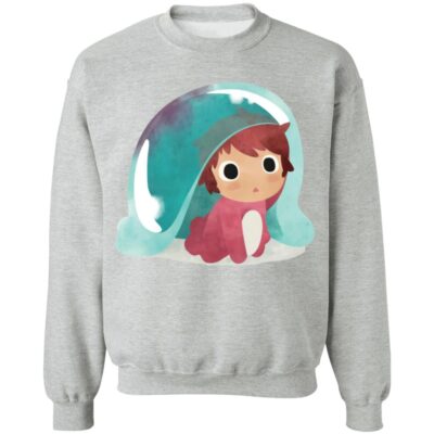 Ponyo Water Color Sweatshirt