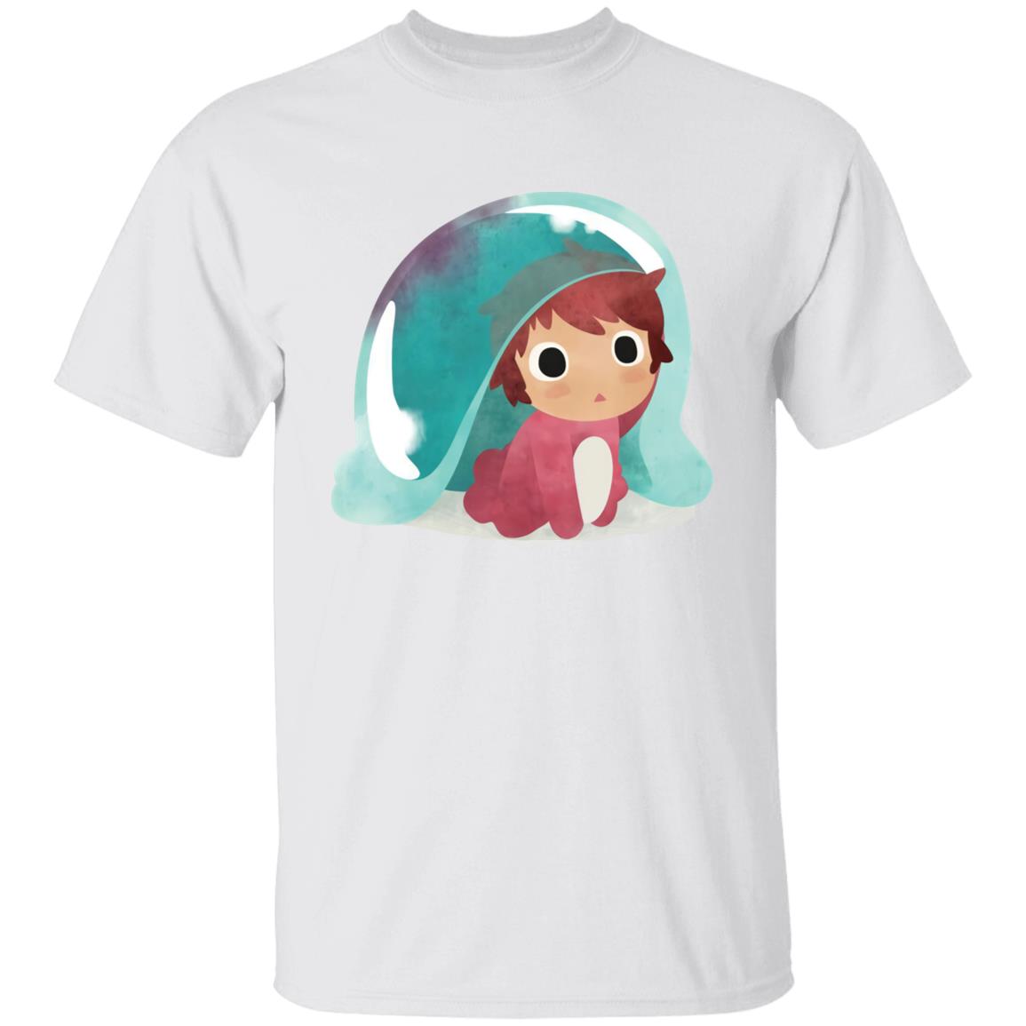 Ponyo Water Color T-shirt - Image 2
