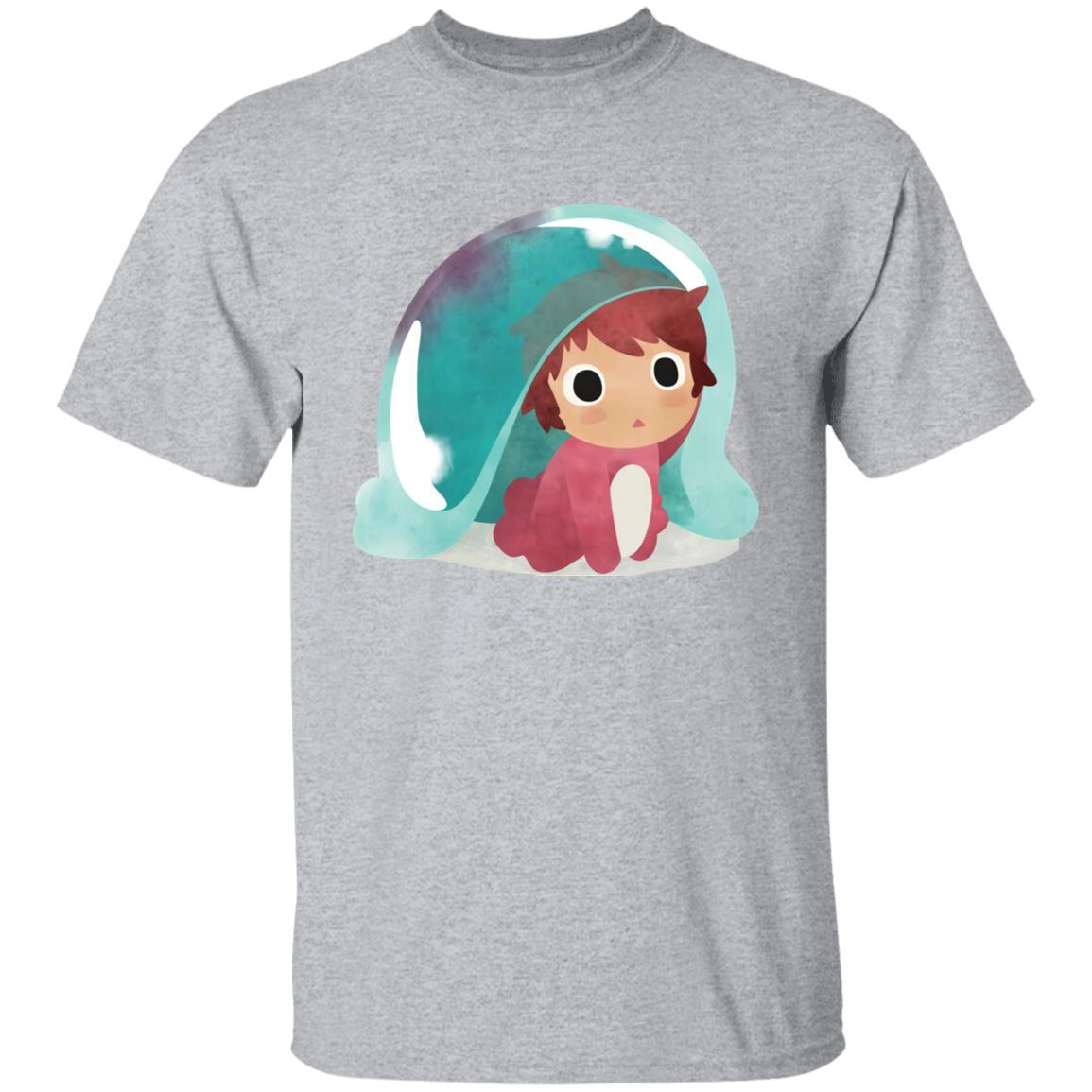Ponyo Water Color T-shirt - Image 10