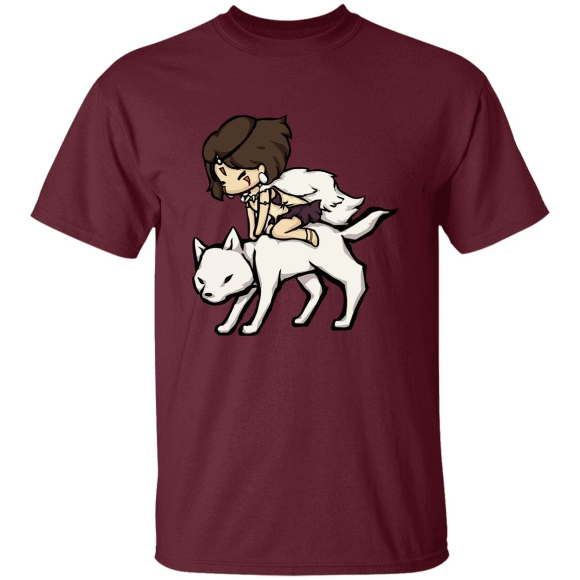 Studio Ghibli Princess Mononoke and the Wolf Chibi T-shirt - Image 7