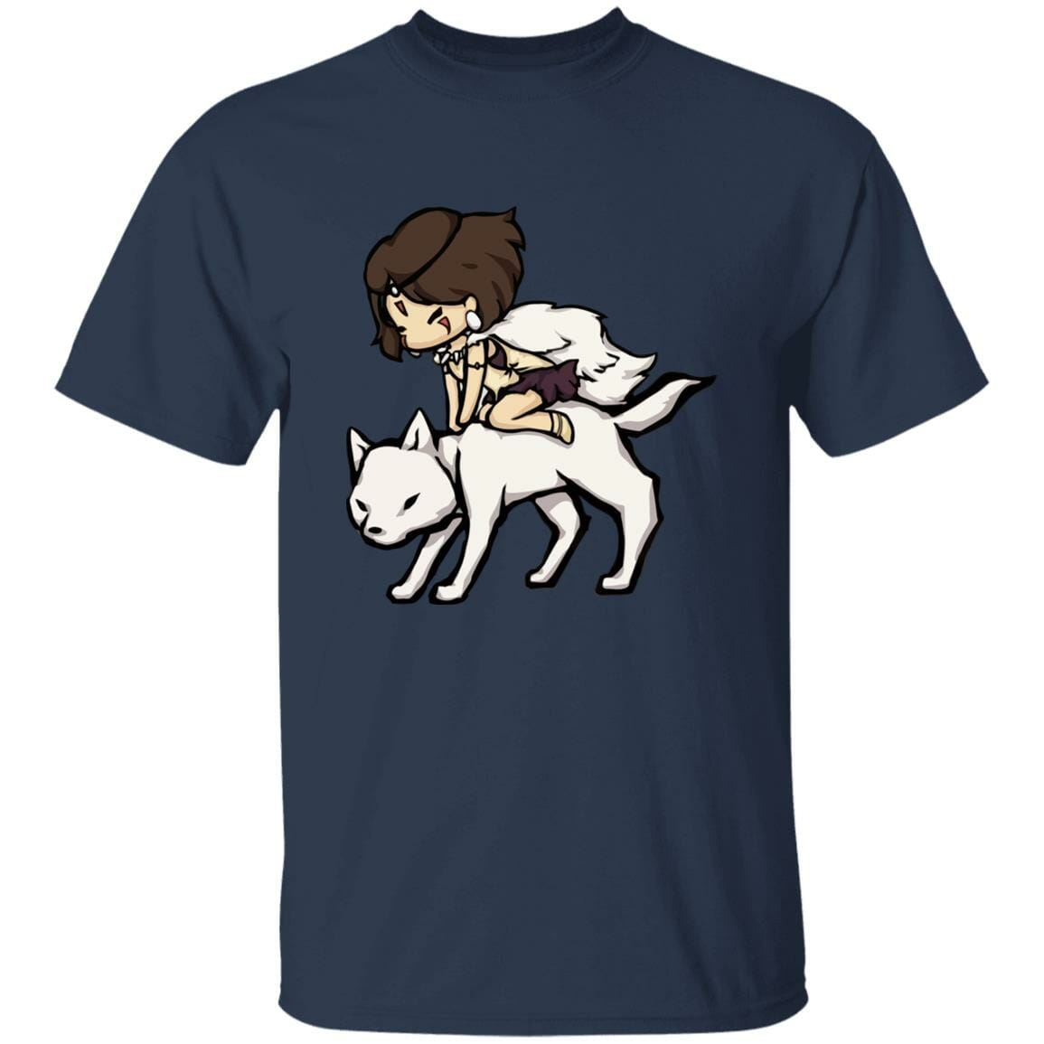 Studio Ghibli Princess Mononoke and the Wolf Chibi T-shirt - Image 8