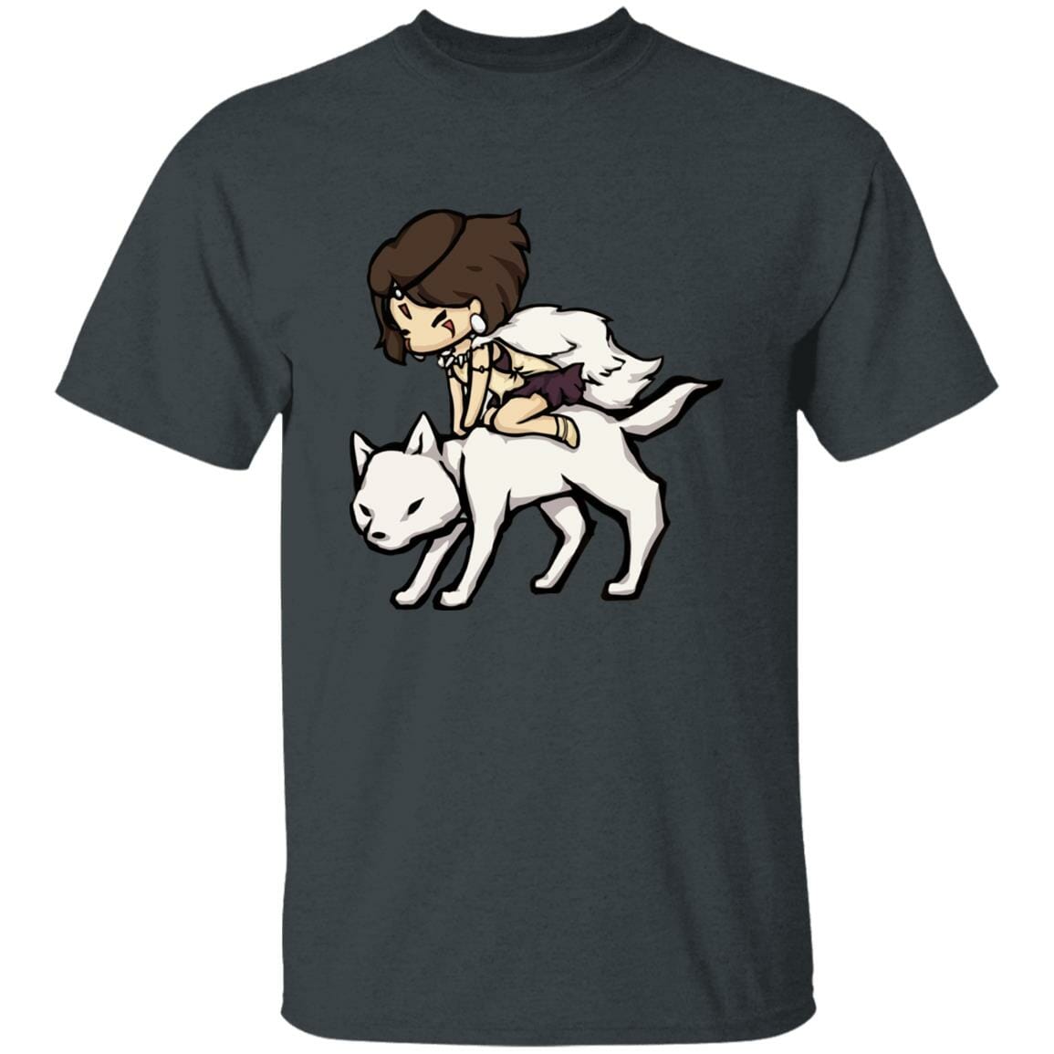 Studio Ghibli Princess Mononoke and the Wolf Chibi T-shirt - Image 5