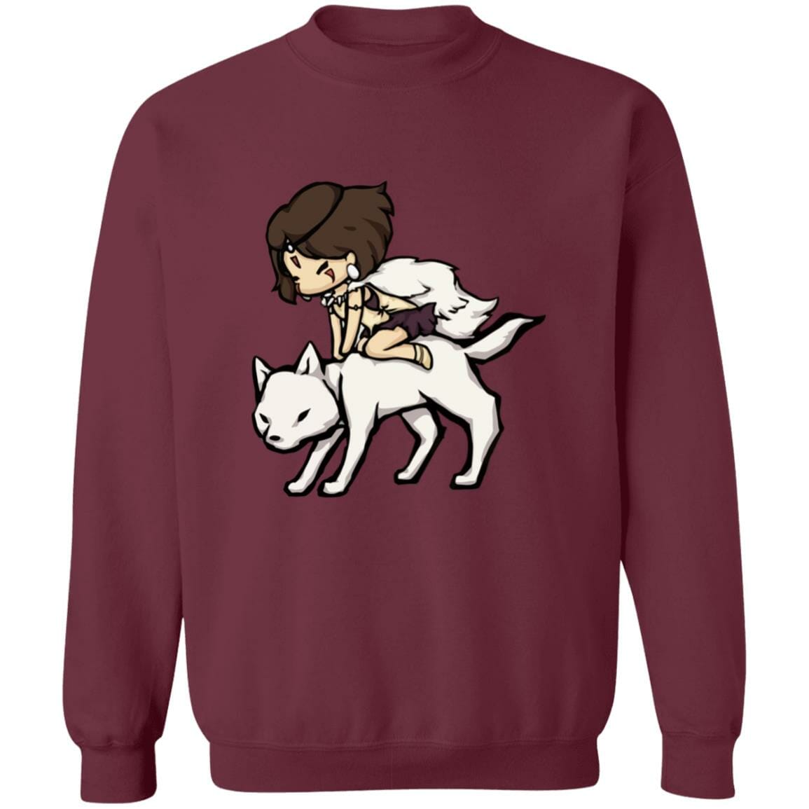 Studio Ghibli Princess Mononoke and the Wolf Chibi Sweatshirt - Image 5
