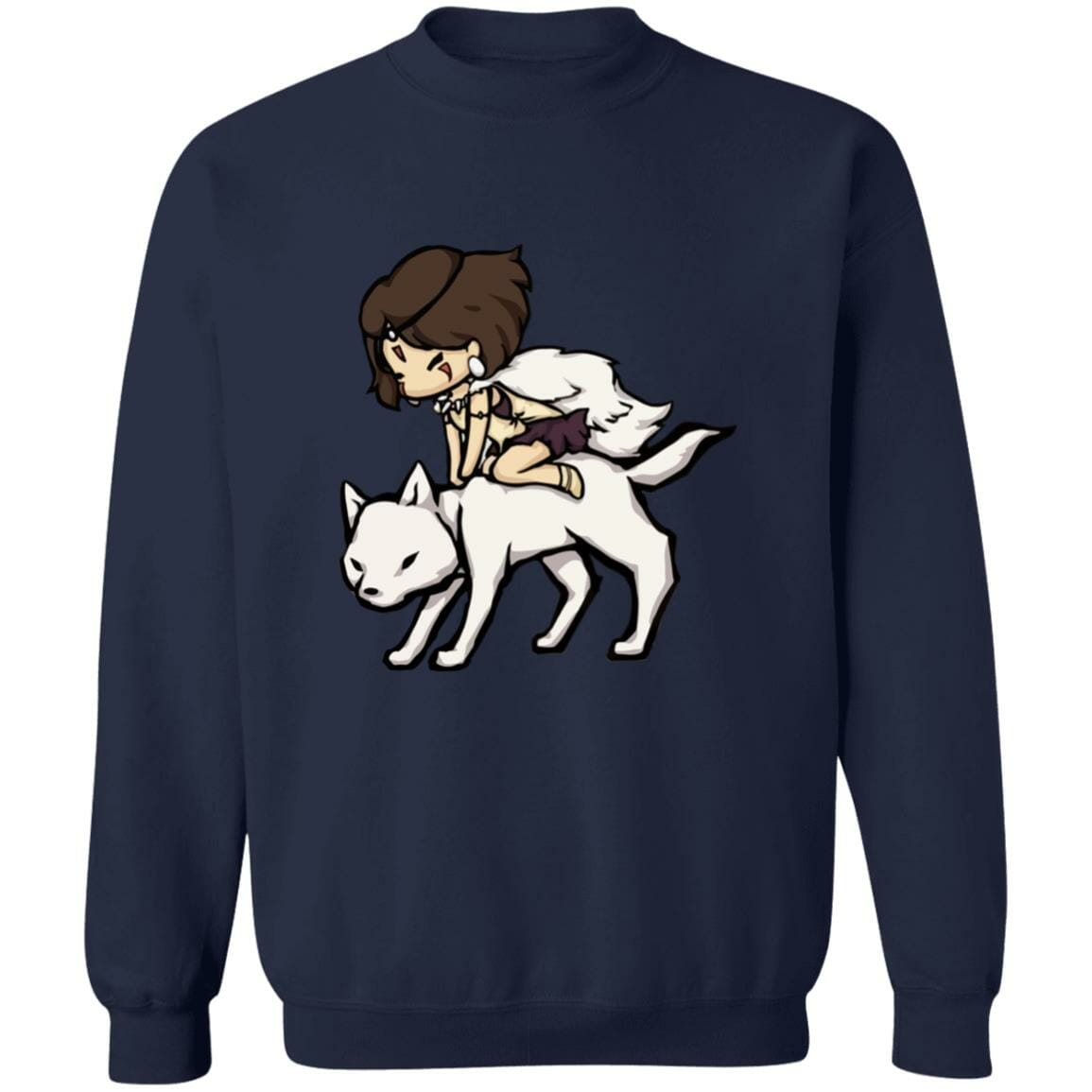 Studio Ghibli Princess Mononoke and the Wolf Chibi Sweatshirt - Image 6