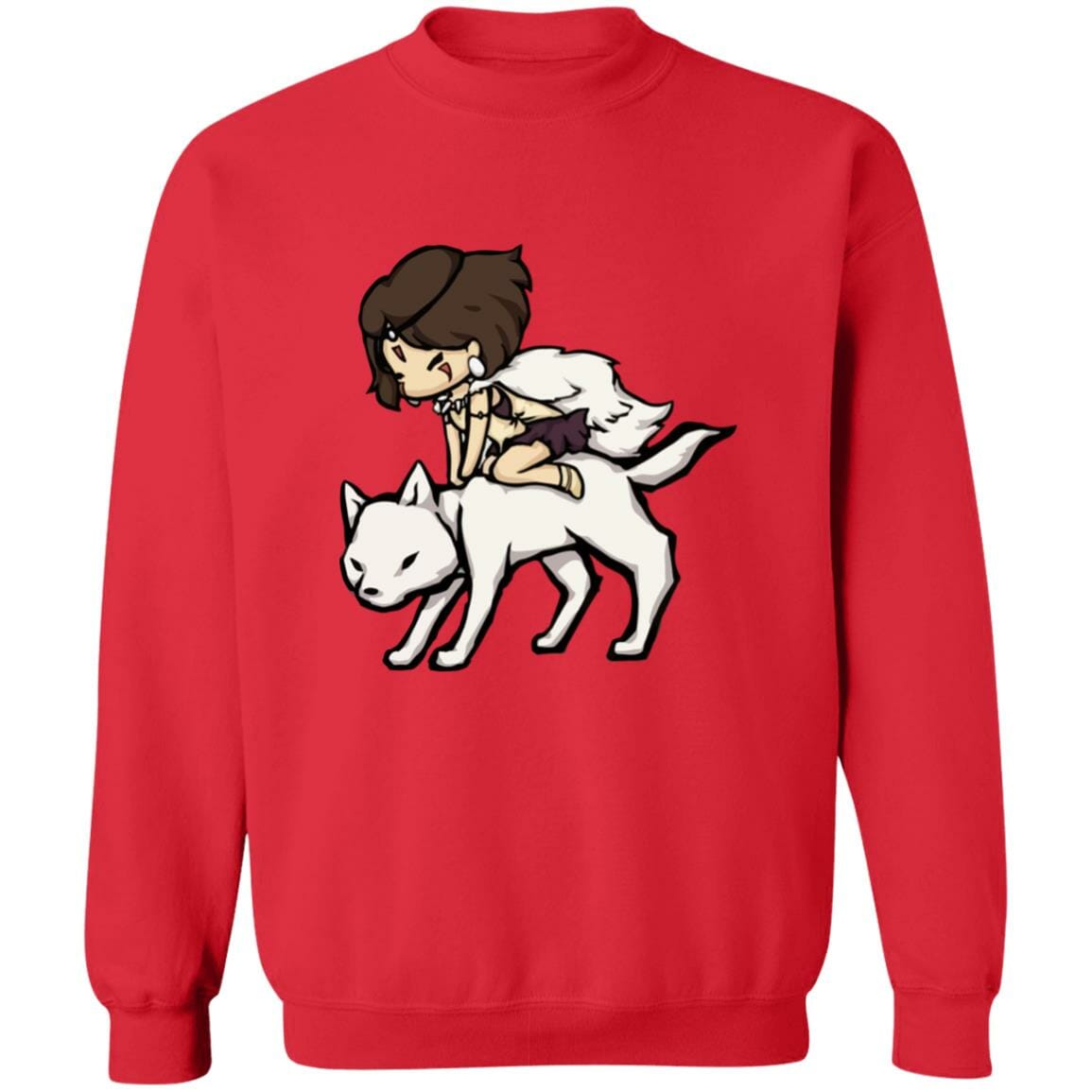 Studio Ghibli Princess Mononoke and the Wolf Chibi Sweatshirt - Image 7