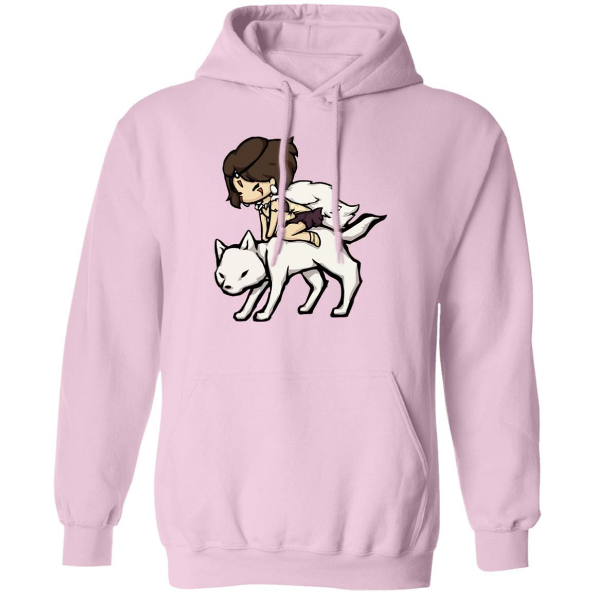 Studio Ghibli Princess Mononoke and Wolf Chibi Hoodie - Image 8