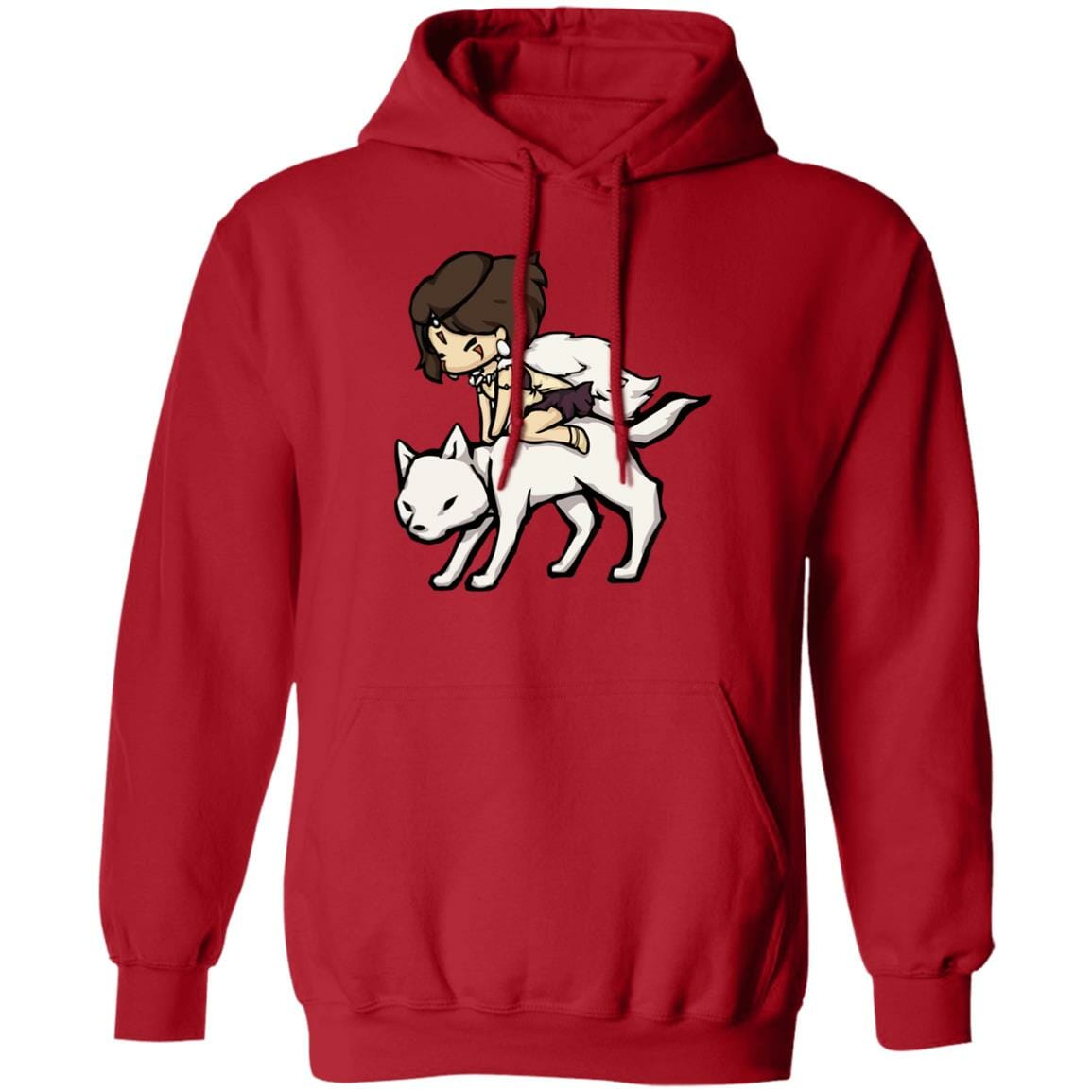 Studio Ghibli Princess Mononoke and Wolf Chibi Hoodie - Image 10