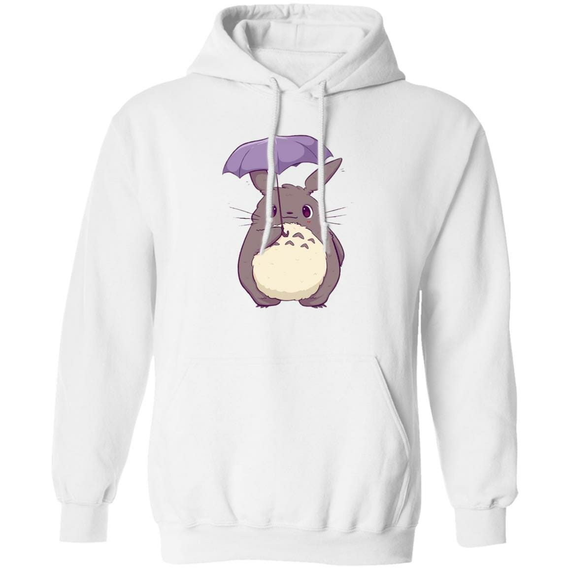 Studio Ghibli Totoro and Umbrella Cute Hoodie - Image 2