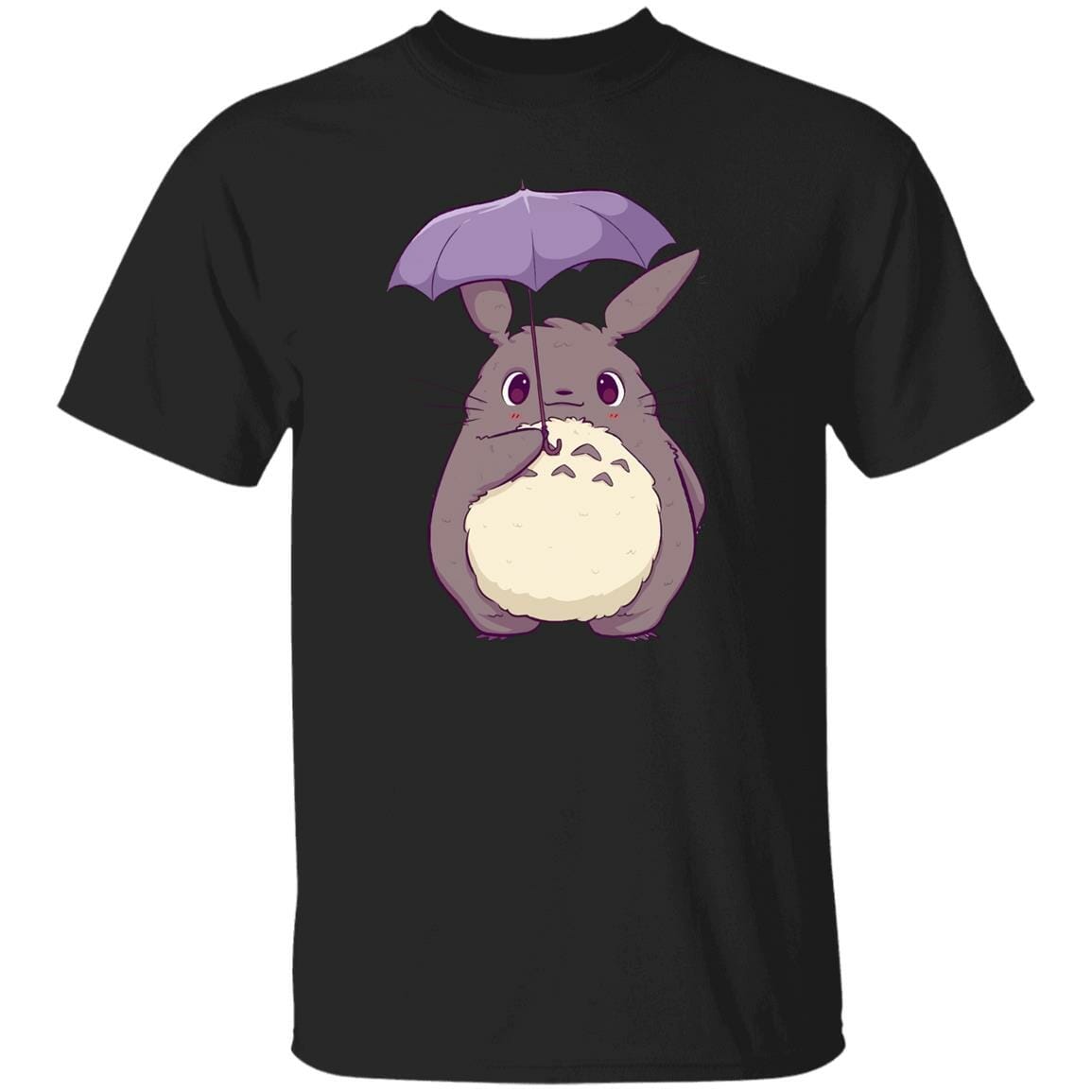 Studio Ghibli Totoro and Umbrella Cute T-shirt - Image 4
