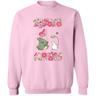 Studio Ghibli The Mini Totoro and Flowers Sweatshirt