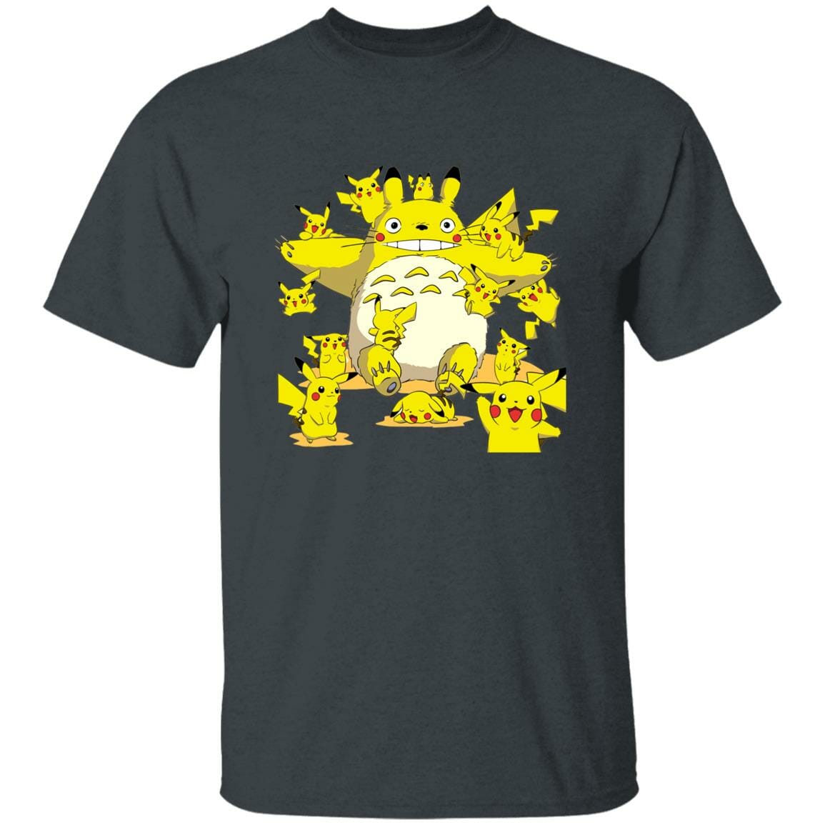 Studio Ghibli Totoro Cosplay Pikachu T-shirt - Image 5