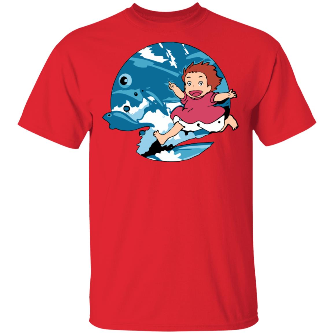 Ghibli Studio Ponyo On The Waves T shirt Unisex - Image 10