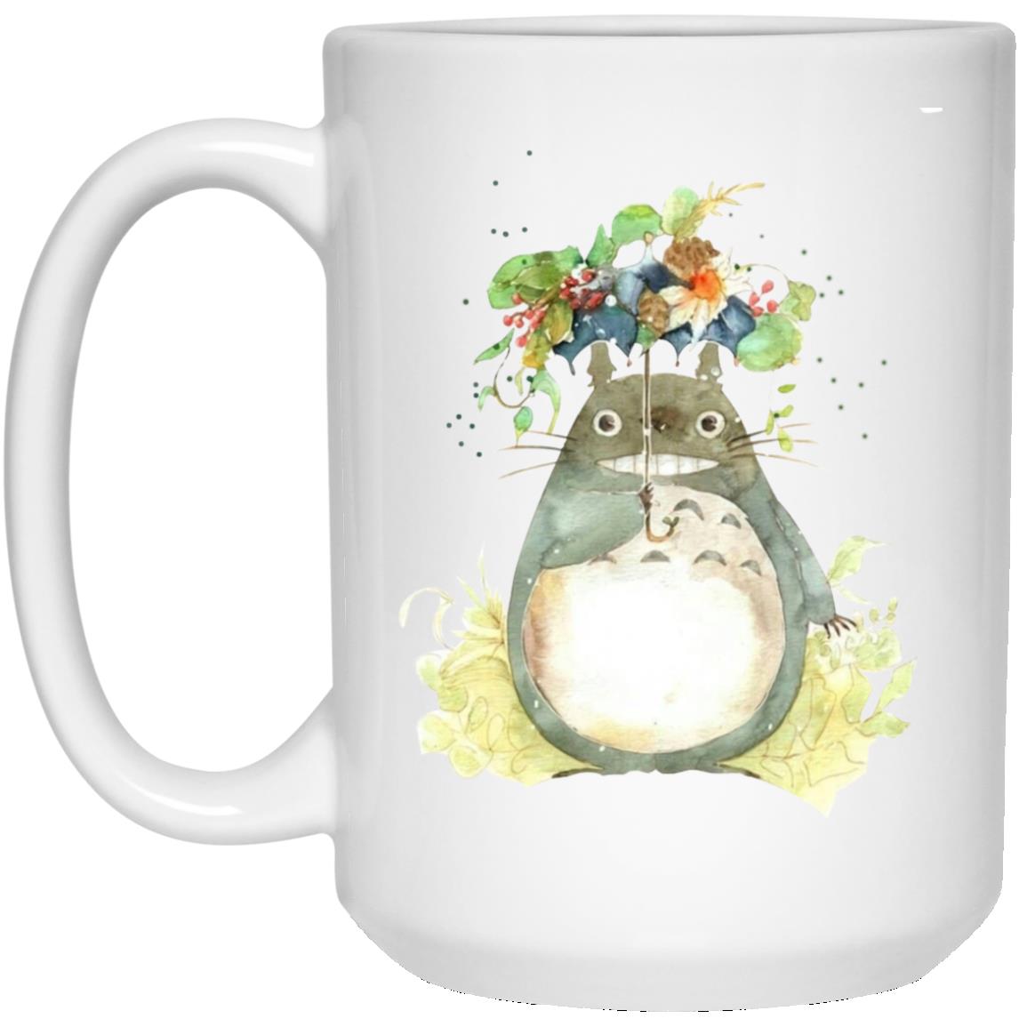 Totoro with Flower Umbrella Mug - Image 2