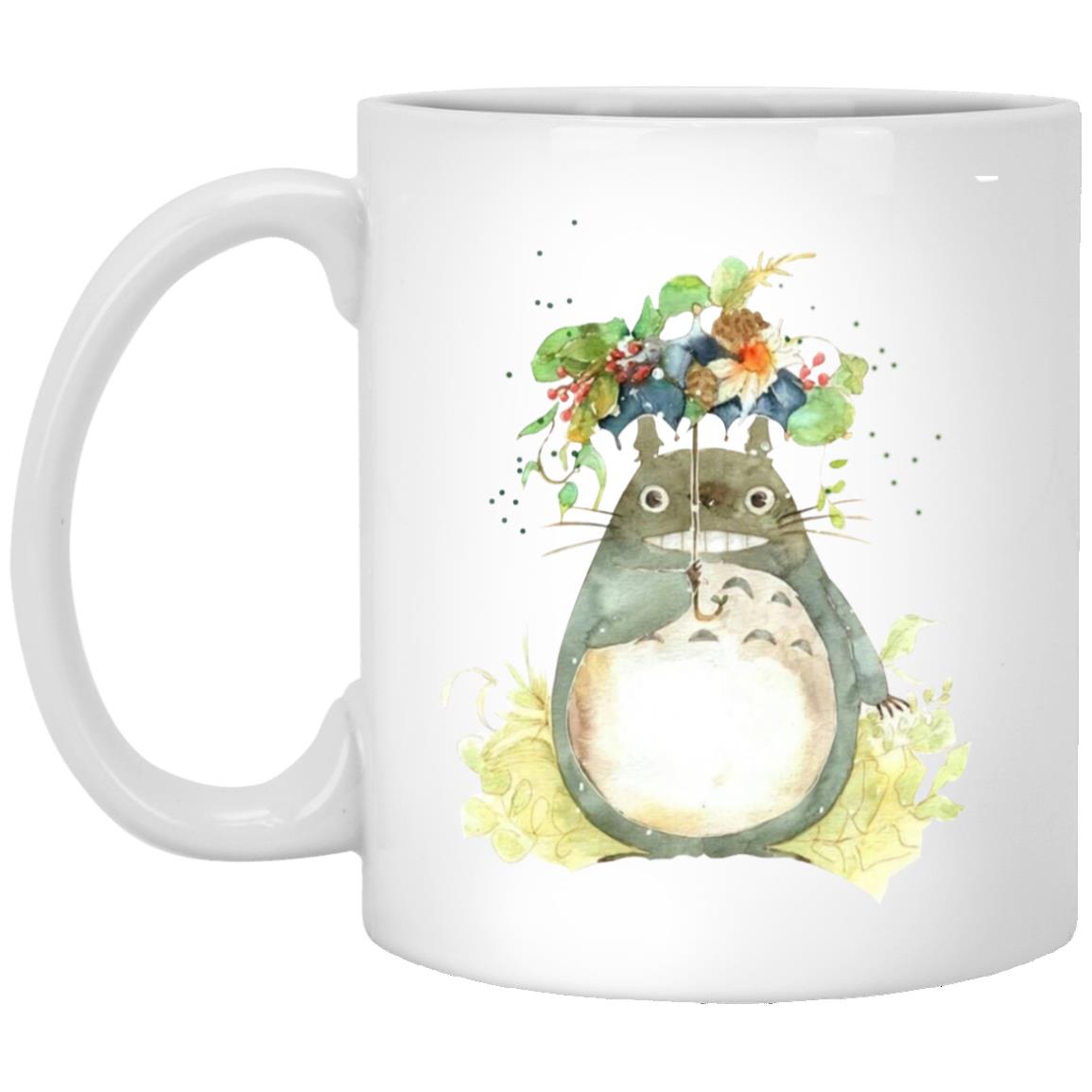 Totoro with Flower Umbrella Mug