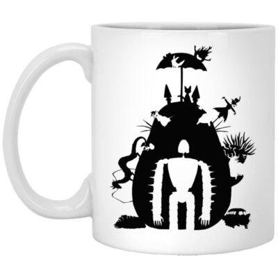 Studio Ghibli Black & White Art Compilation Mug