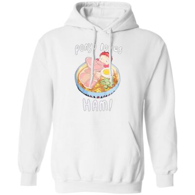 Ponyo Loves Ham Hoodie