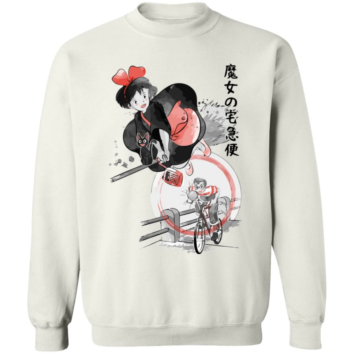 Studio Ghibli Kiki’s Delivery Service Kiki & Tombo Sweatshirt - Image 2