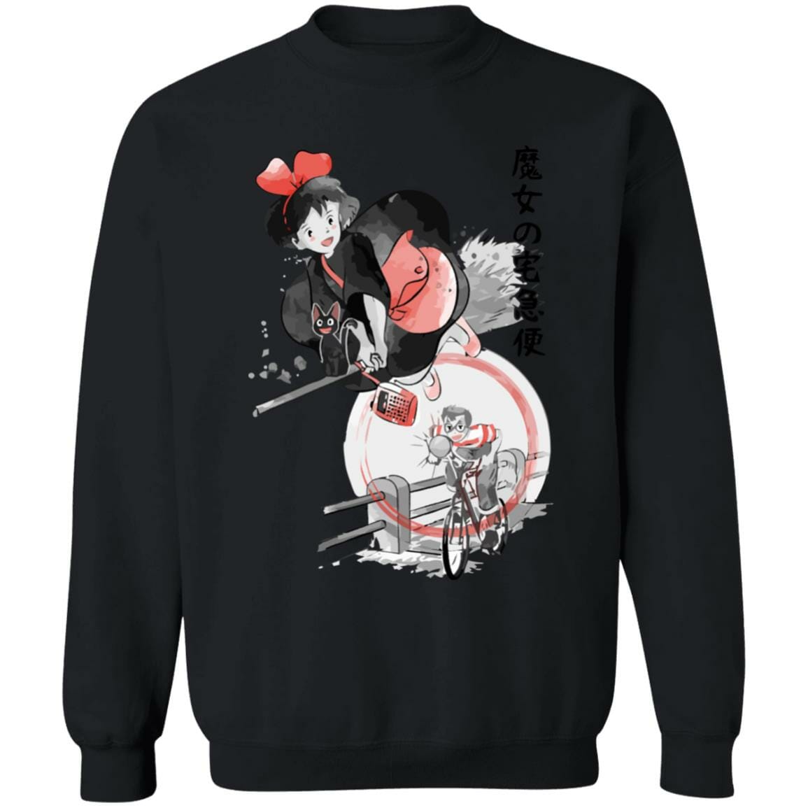 Studio Ghibli Kiki’s Delivery Service Kiki & Tombo Sweatshirt - Image 4