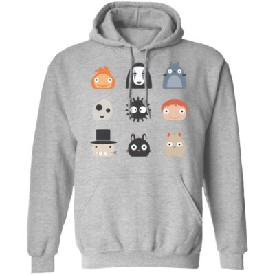 Ghibli Studio Characters Chibi Hoodie