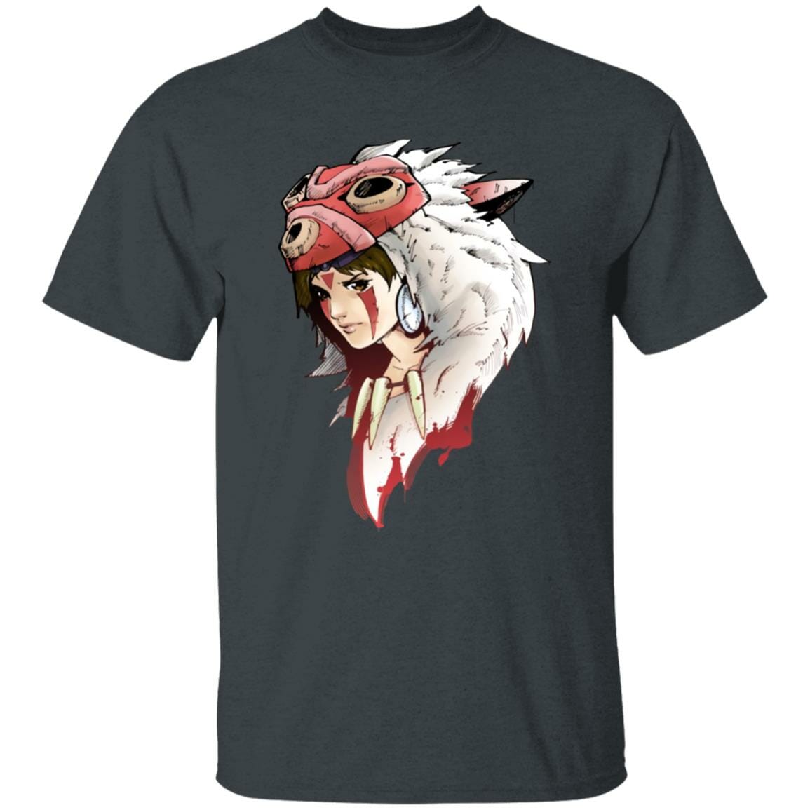 Studio Ghibli Angry Princess Mononoke T-shirt - Image 5