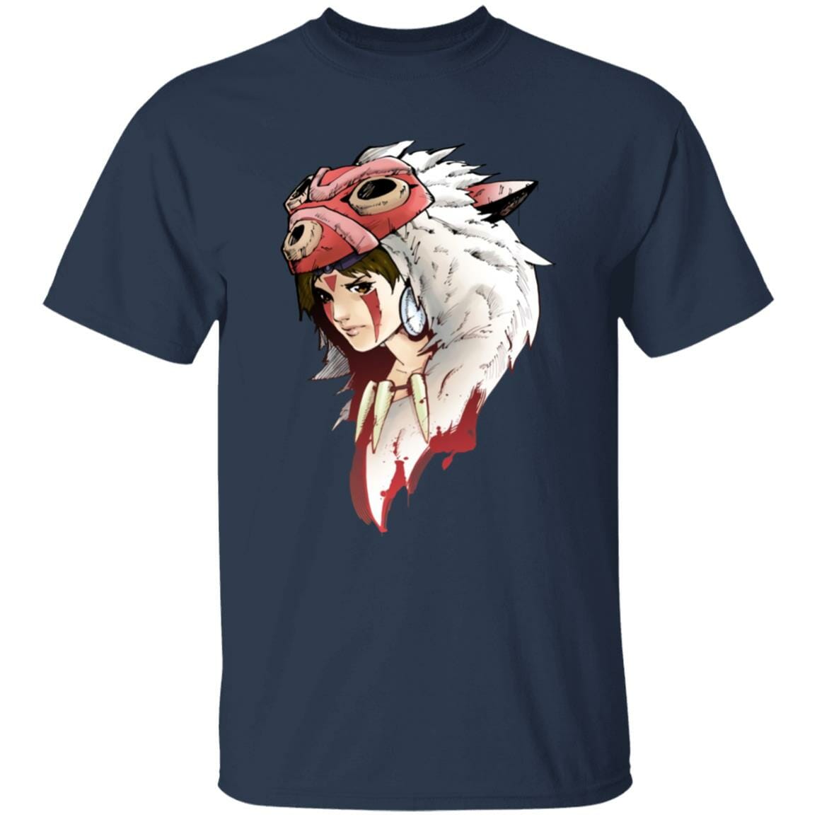 Studio Ghibli Angry Princess Mononoke T-shirt - Image 8