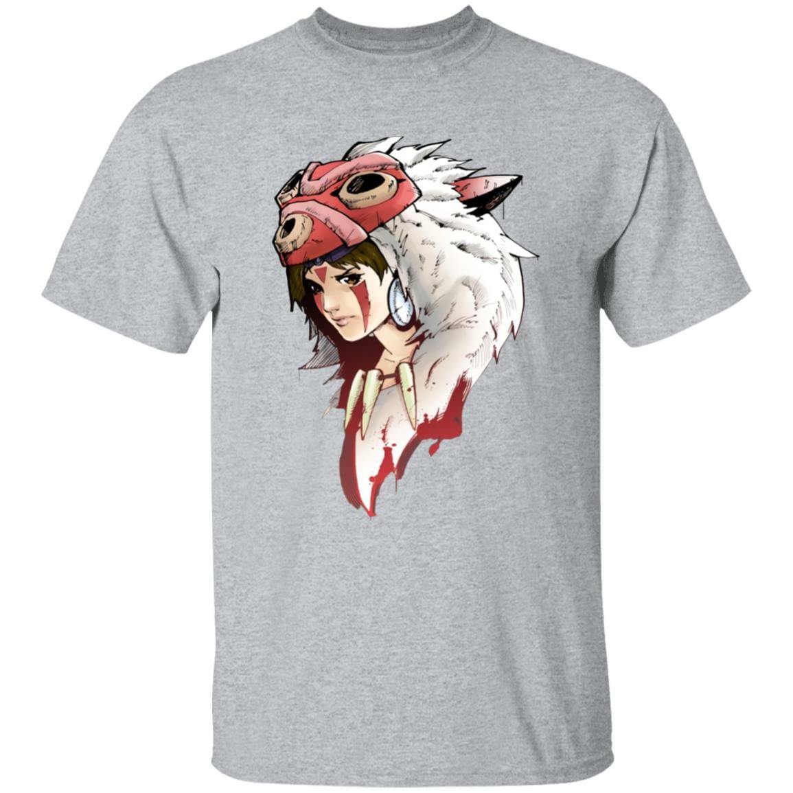 Studio Ghibli Angry Princess Mononoke T-shirt - Image 10