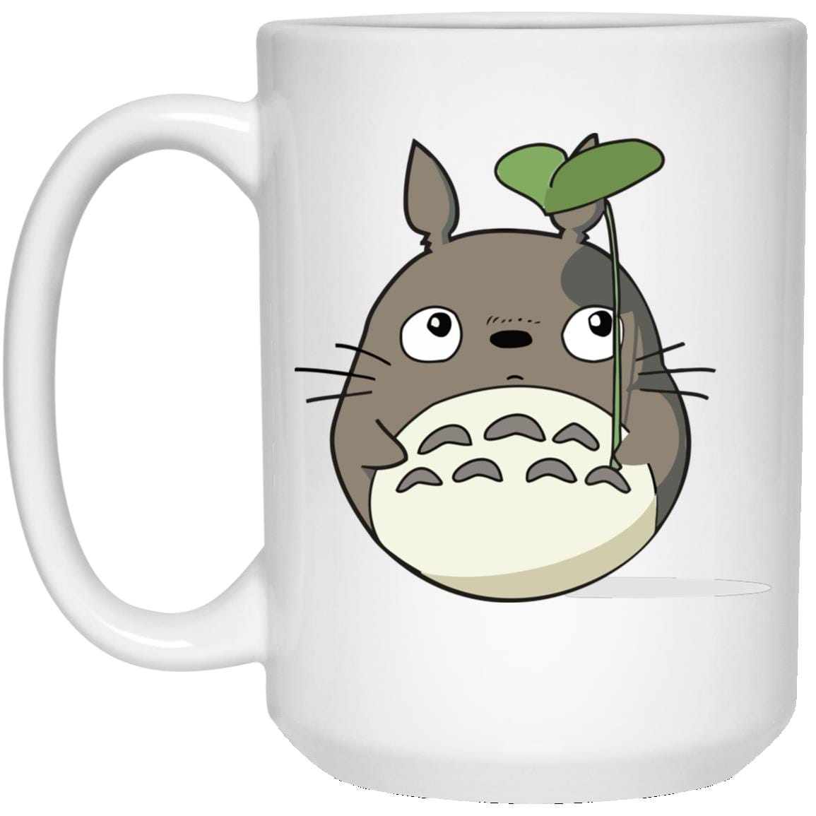 Totoro and the Leaf Umbrella Mug - Image 2