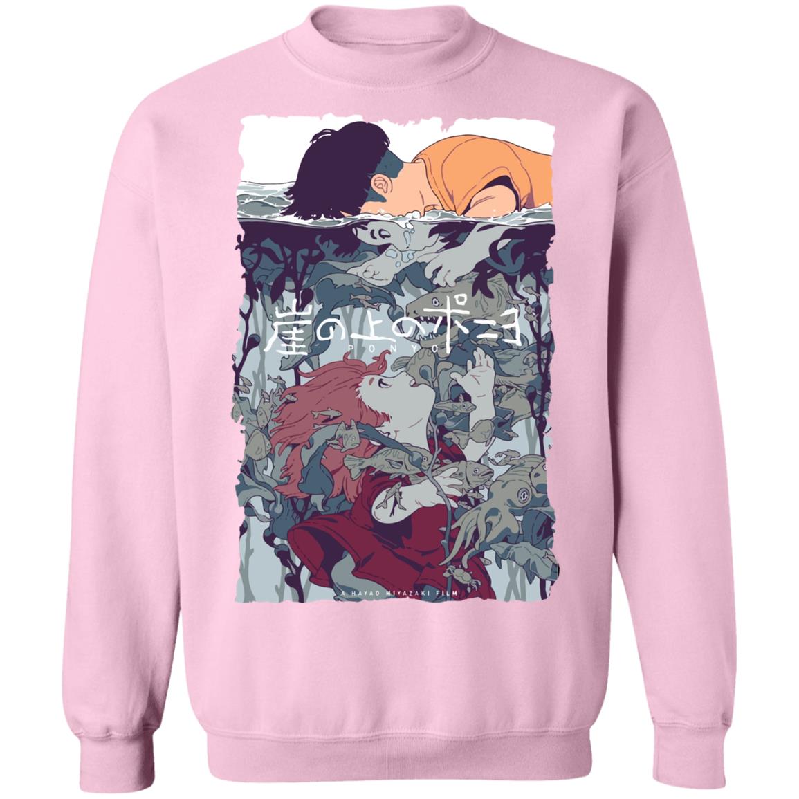 Ponyo and Sosuke Creative Art Sweatshirt Unisex - Image 10
