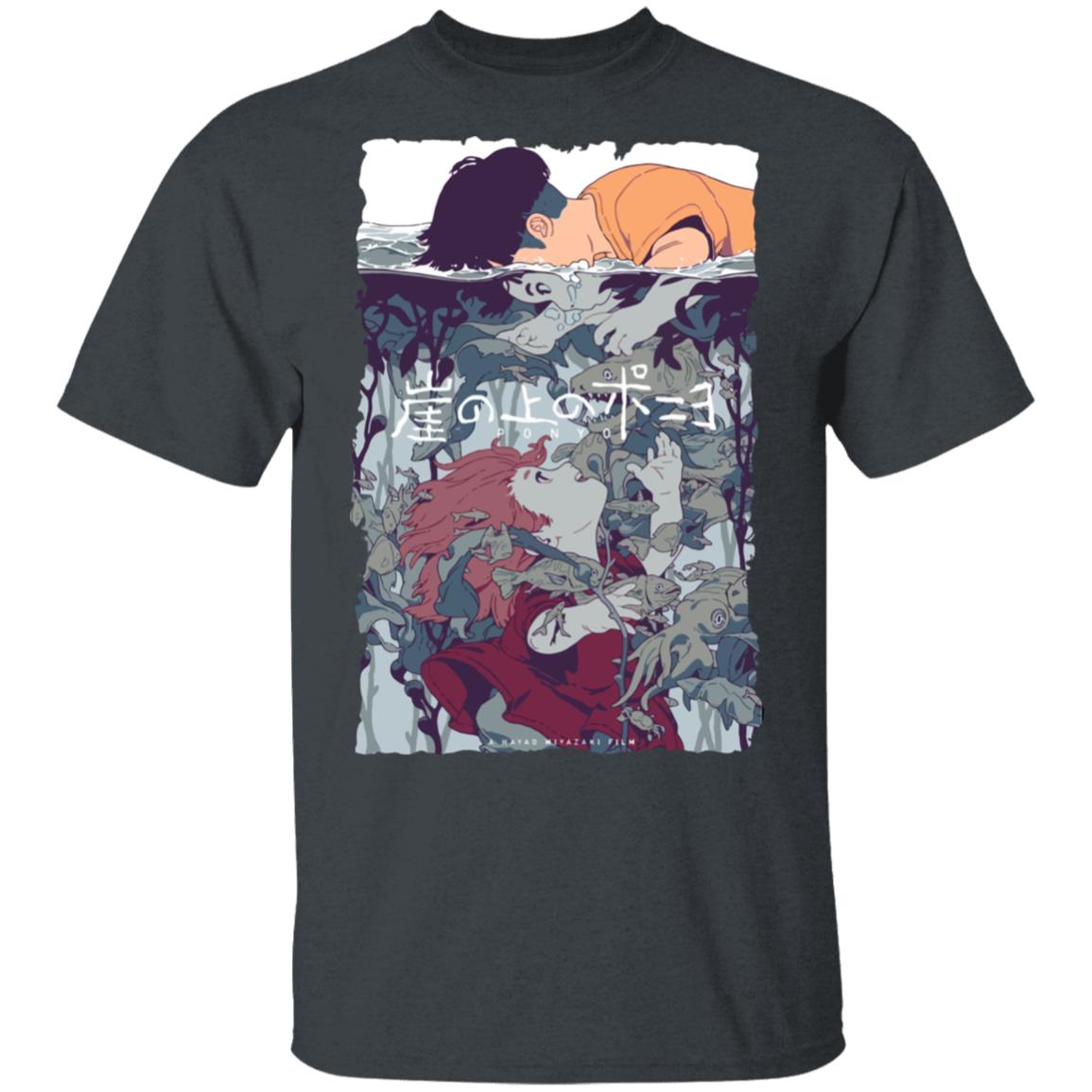 Ponyo and Sosuke Creative Art T-shirt Unisex - Image 5