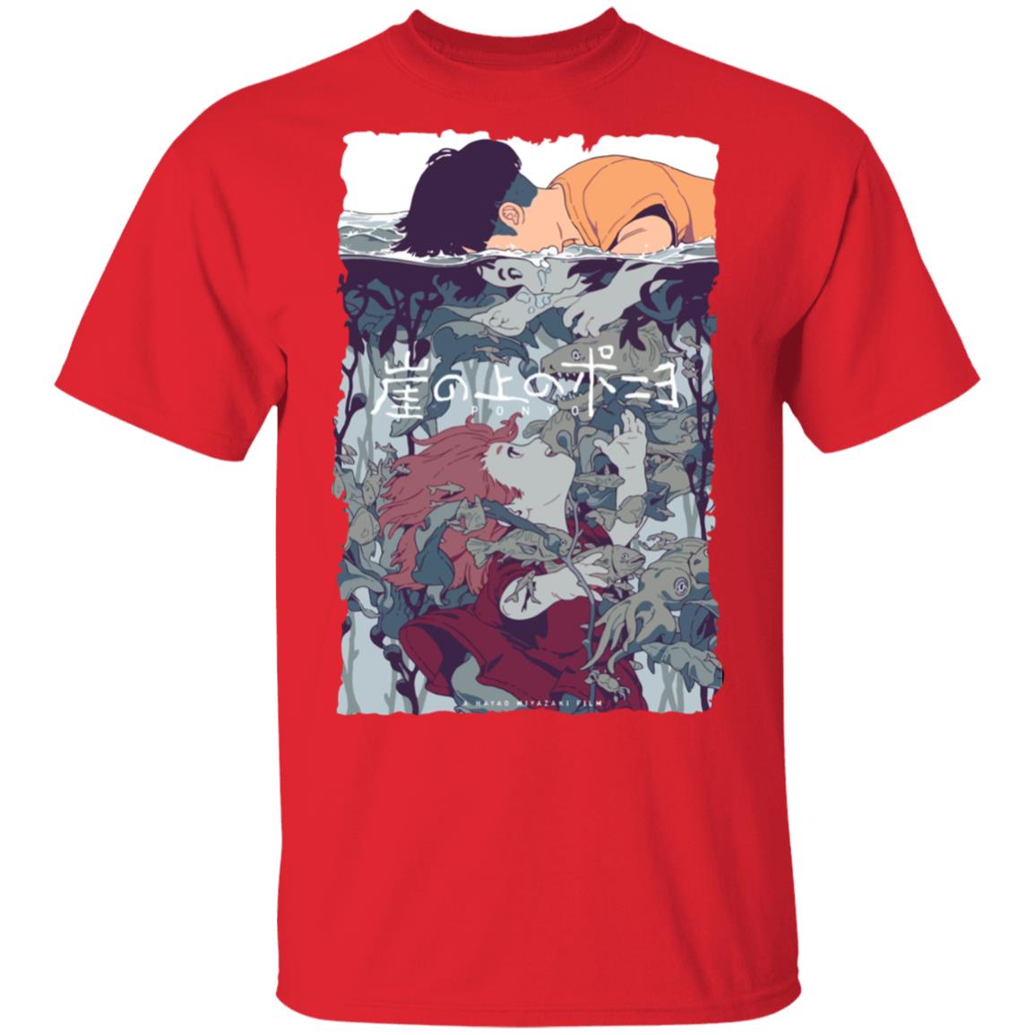 Ponyo and Sosuke Creative Art T-shirt Unisex - Image 9