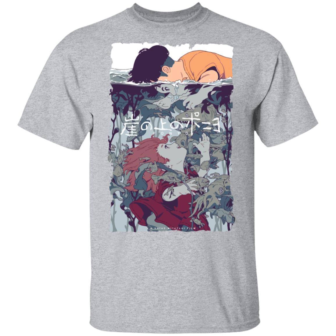 Ponyo and Sosuke Creative Art T-shirt Unisex - Image 10
