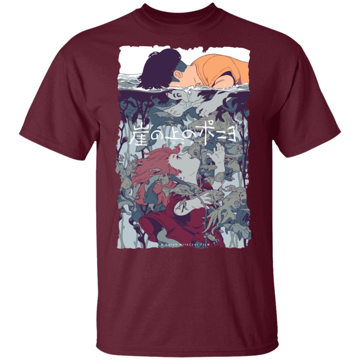 Ponyo and Sosuke Creative Art T-shirt Unisex - Image 7