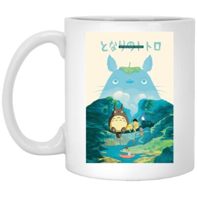 Totoro and the Girls in Jungle Mug