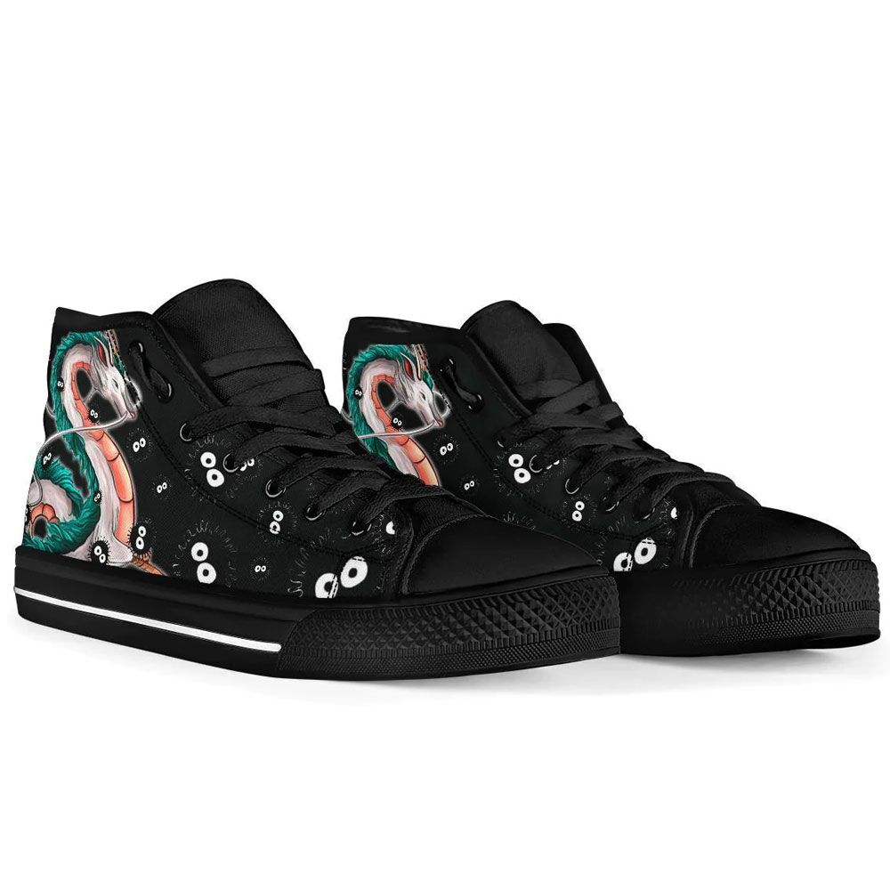 Studio Ghibli Spirited Away Haku Green Dragon Converse Shoes - Image 3