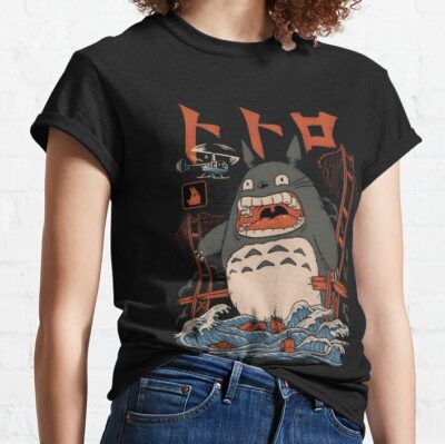 Kawaii And Cute Art Torozila Ghiblis Flying Away T-shirt