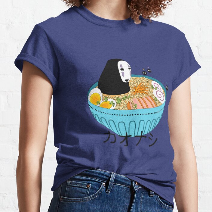 No Face In Ramen Spirited Away T-shirt - Image 5