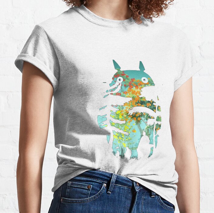 Totoro Ghibli Castle Totoro 10105 T-shirt - Image 2